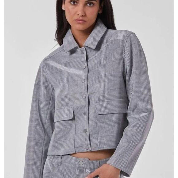 NWT Noli SET Siver Plaid Jacket & Pants. - Picture 4 of 16